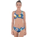 Seamless-pattern-vector-with-spacecraft-funny-animals-astronaut Criss Cross Bikini Set View1