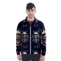 Floral-bugs-seamless-pattern Men s Windbreaker