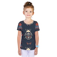 Floral-bugs-seamless-pattern Kids  One Piece Tee