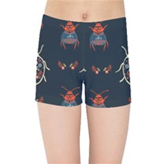 Floral-bugs-seamless-pattern Kids  Sports Shorts