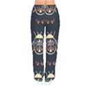 Floral-bugs-seamless-pattern Women velvet Drawstring Pants View2