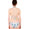 Seamless pattern with funny robot cartoon Classic Bikini Set View2