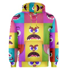 Monsters Emotions Scary Faces Masks With Mouth Eyes Aliens Monsters Emoticon Set Men s Core Hoodie by Jancukart