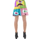 Monsters Emotions Scary Faces Masks With Mouth Eyes Aliens Monsters Emoticon Set Wrap Front Skirt View2