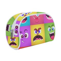 Monsters Emotions Scary Faces Masks With Mouth Eyes Aliens Monsters Emoticon Set Make Up Case (small) by Jancukart