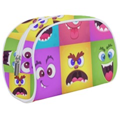 Monsters Emotions Scary Faces Masks With Mouth Eyes Aliens Monsters Emoticon Set Make Up Case (medium) by Jancukart