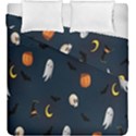 Halloween Ghost Pumpkin Bat Skull Duvet Cover Double Side (King Size) View1