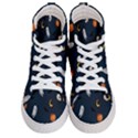 Halloween Ghost Pumpkin Bat Skull Men s Hi-Top Skate Sneakers View1