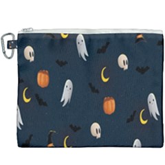 Halloween Ghost Pumpkin Bat Skull Canvas Cosmetic Bag (xxxl) by artworkshop