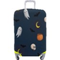 Halloween Ghost Pumpkin Bat Skull Luggage Cover (Large) View1