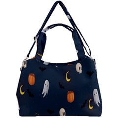 Halloween Ghost Pumpkin Bat Skull Double Compartment Shoulder Bag by artworkshop