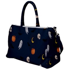 Halloween Ghost Pumpkin Bat Skull Duffel Travel Bag by artworkshop