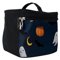 Halloween Ghost Pumpkin Bat Skull Make Up Travel Bag (small) by artworkshop