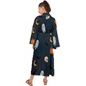 Halloween Ghost Pumpkin Bat Skull Maxi Kimono View2