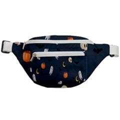 Halloween Ghost Pumpkin Bat Skull Fanny Pack by artworkshop