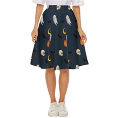 Halloween Ghost Pumpkin Bat Skull Classic Short Skirt by artworkshop