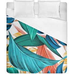 Leaves Tropical Exotic Duvet Cover (california King Size) by artworkshop