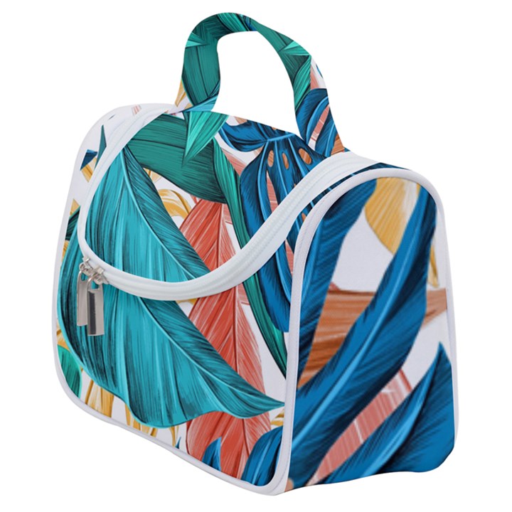 Leaves Tropical Exotic Satchel Handbag