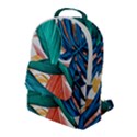 Leaves Tropical Exotic Flap Pocket Backpack (Large) View1