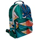 Leaves Tropical Exotic Flap Pocket Backpack (Large) View2