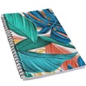 Leaves Tropical Exotic 5.5  x 8.5  Notebook View1