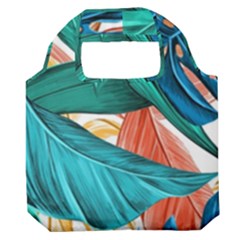 Leaves Tropical Exotic Premium Foldable Grocery Recycle Bag by artworkshop