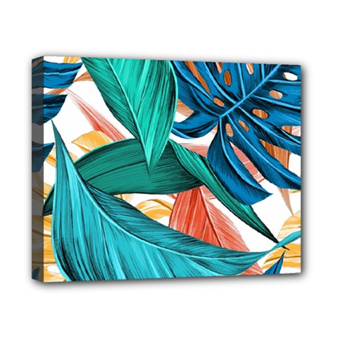 Leaves Tropical Exotic Canvas 10  X 8  (stretched) by artworkshop