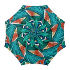 Leaves Tropical Exotic Golf Umbrellas by artworkshop