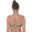 Leaves Tropical Exotic Halter Bandeau Bikini Top View2