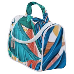 Leaves Tropical Exotic Satchel Handbag by artworkshop