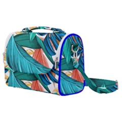 Leaves Tropical Exotic Satchel Shoulder Bag by artworkshop