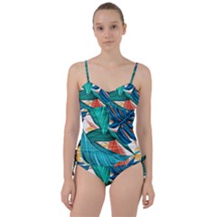 Leaves Tropical Exotic Sweetheart Tankini Set by artworkshop