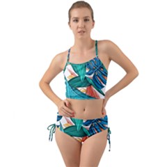 Leaves Tropical Exotic Mini Tank Bikini Set by artworkshop