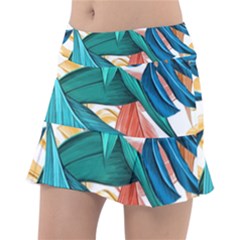 Leaves Tropical Exotic Classic Tennis Skirt by artworkshop