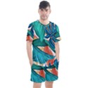 Leaves Tropical Exotic Men s Mesh Tee and Shorts Set View1