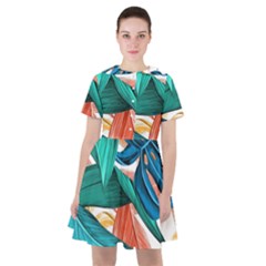 Leaves Tropical Exotic Sailor Dress by artworkshop