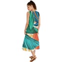 Leaves Tropical Exotic Summer Maxi Dress View2