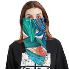 Leaves Tropical Exotic Face Covering Bandana (triangle) by artworkshop