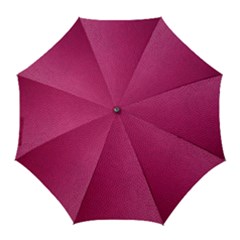 Pink Leather Leather Texture Skin Texture Golf Umbrellas by artworkshop