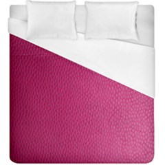 Pink Leather Leather Texture Skin Texture Duvet Cover (king Size) by artworkshop