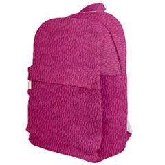 Pink Leather Leather Texture Skin Texture Classic Backpack by artworkshop