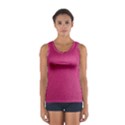 Pink Leather Leather Texture Skin Texture Sport Tank Top  View1