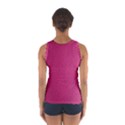 Pink Leather Leather Texture Skin Texture Sport Tank Top  View2