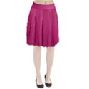 Pink Leather Leather Texture Skin Texture Pleated Skirt View1