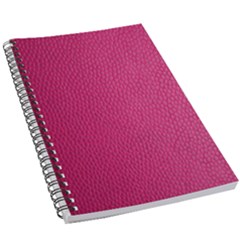 Pink Leather Leather Texture Skin Texture 5 5  X 8 5  Notebook by artworkshop