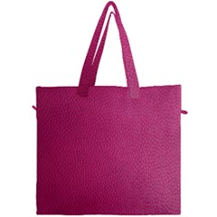 Pink Leather Leather Texture Skin Texture Canvas Travel Bag by artworkshop