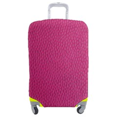 Pink Leather Leather Texture Skin Texture Luggage Cover (medium) by artworkshop