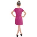 Pink Leather Leather Texture Skin Texture Kids  Cross Web Dress View2