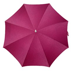 Pink Leather Leather Texture Skin Texture Straight Umbrellas