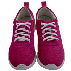 Pink Leather Leather Texture Skin Texture Mens Athletic Shoes by artworkshop